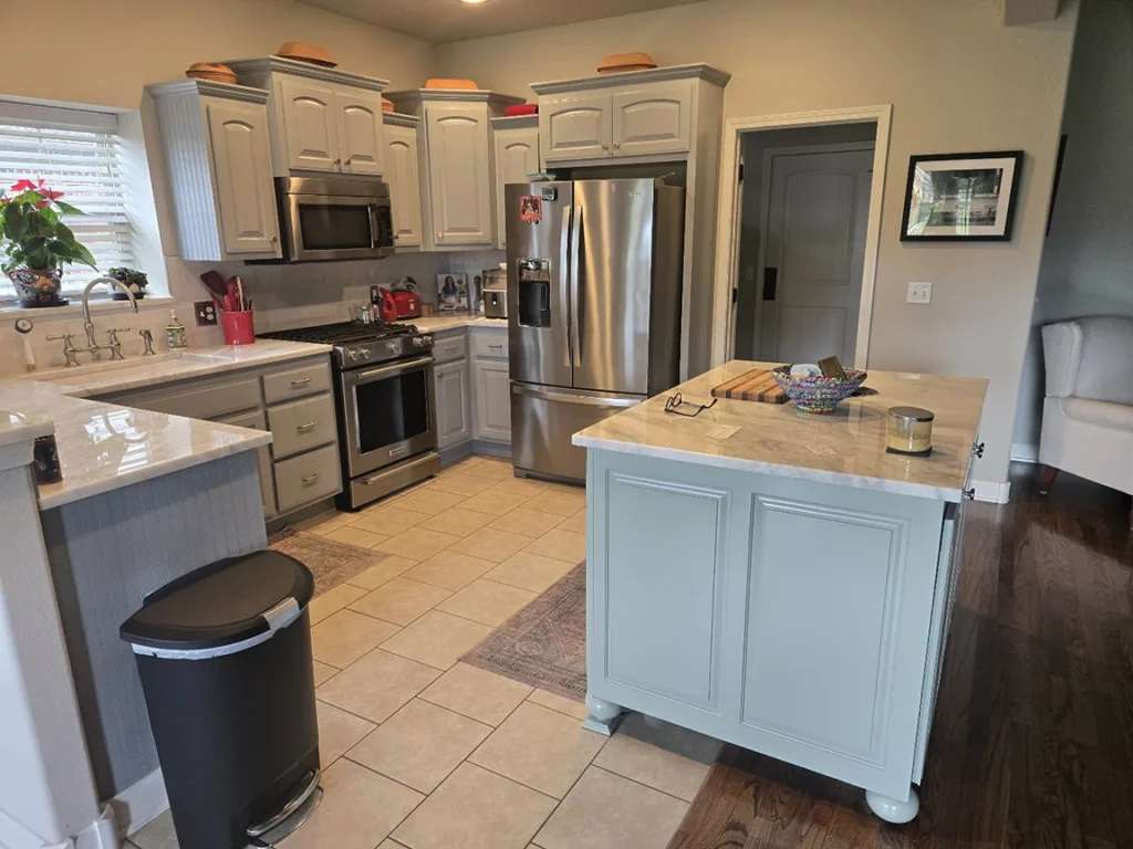New kitchen paint job by Tulsa Christian Brothers Painting